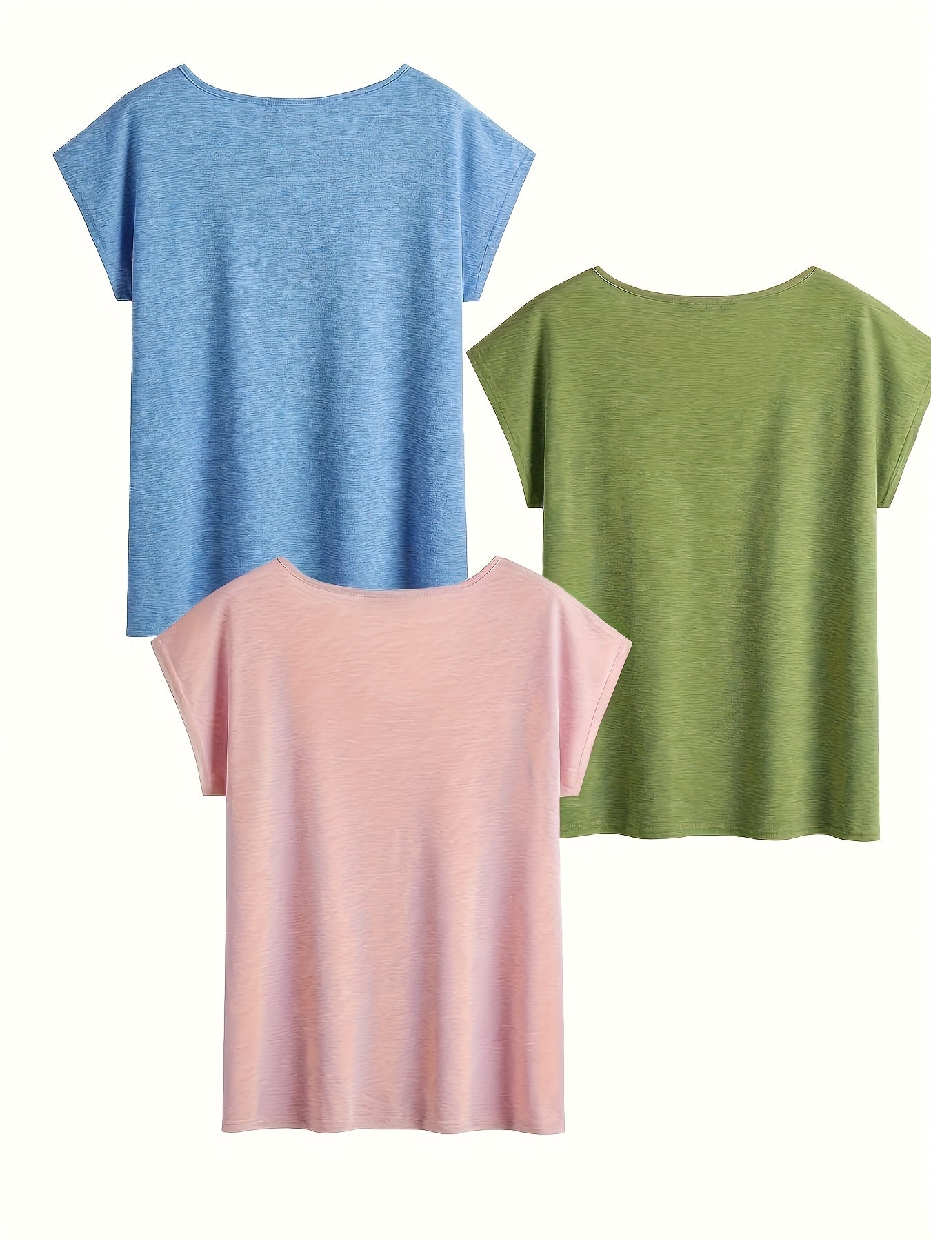 SINHOON Women's V-Neck Casual T-Shirts 3-Pack