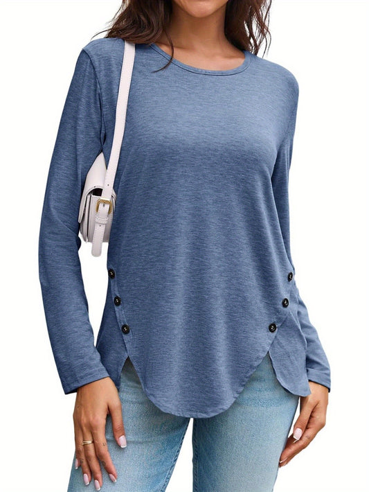 Plus Size Women's Casual Tunic Top