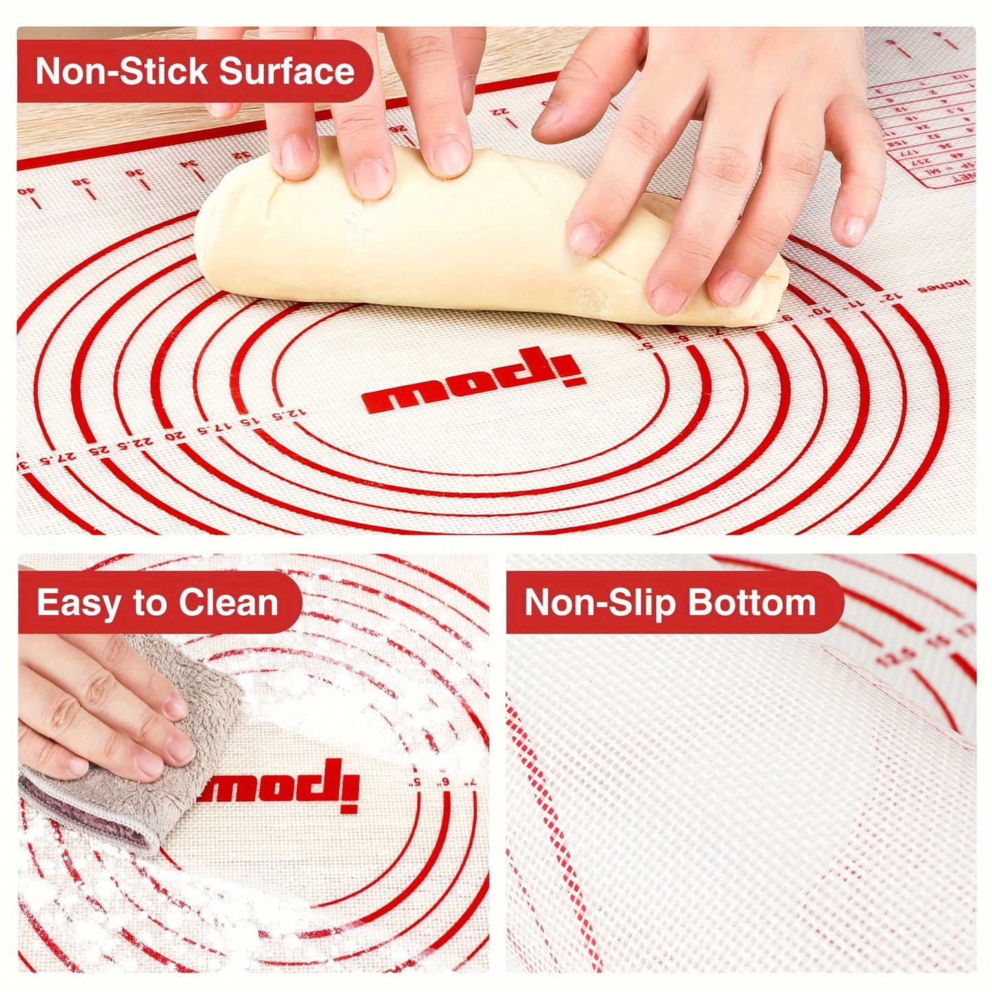 Silicone Kneading Mat Set with Tools