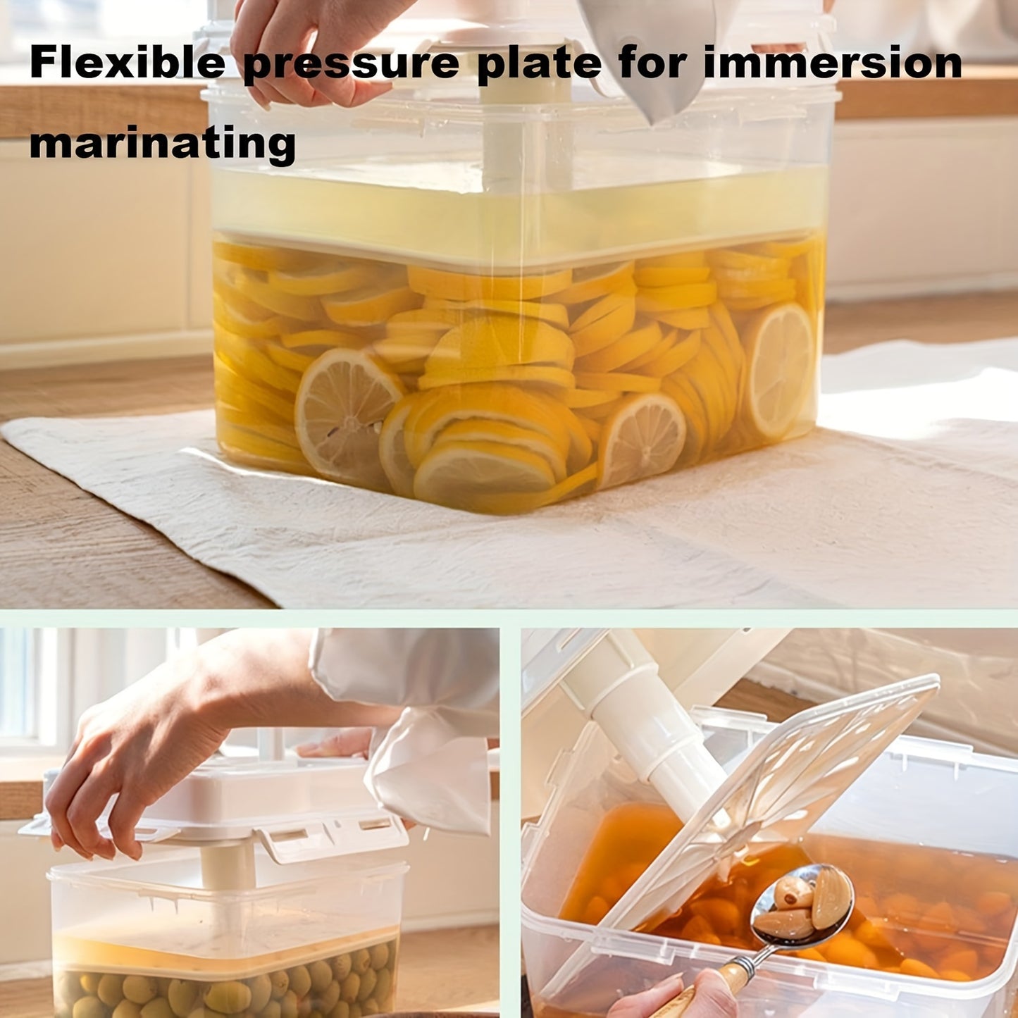 Large Kimchi Fermentation Container With Lid