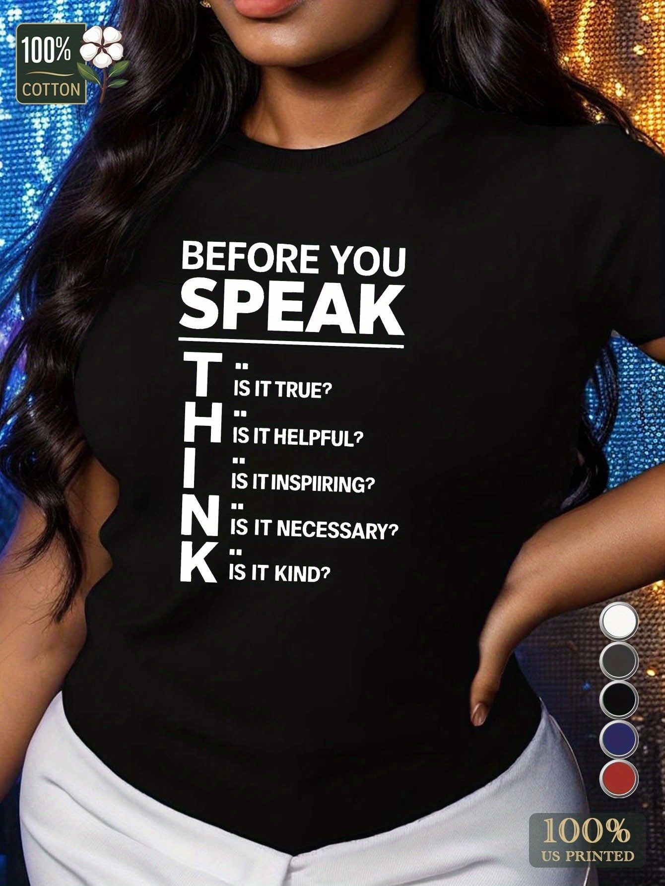 Comfortable Women's Cotton Crew Neck T-shirt