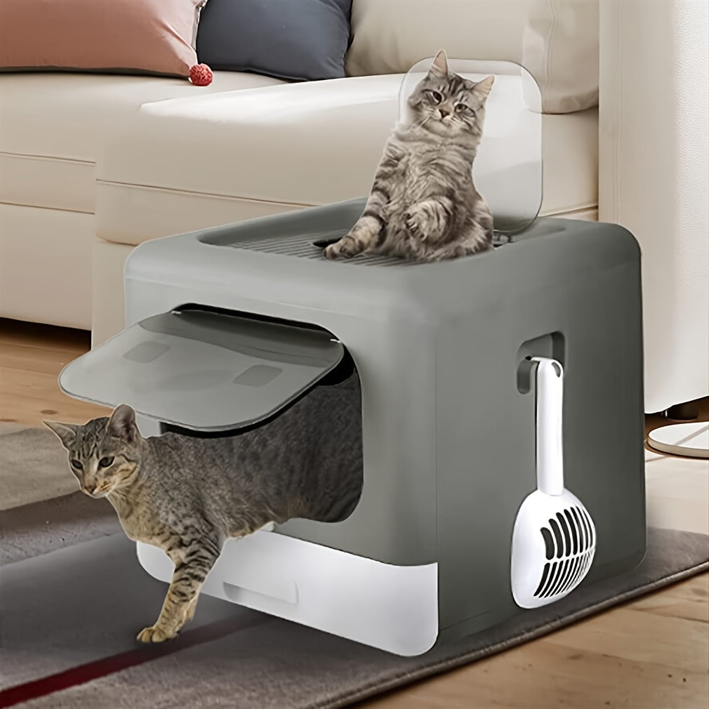 Odor-Control Cat Litter Box 22lbs Capacity