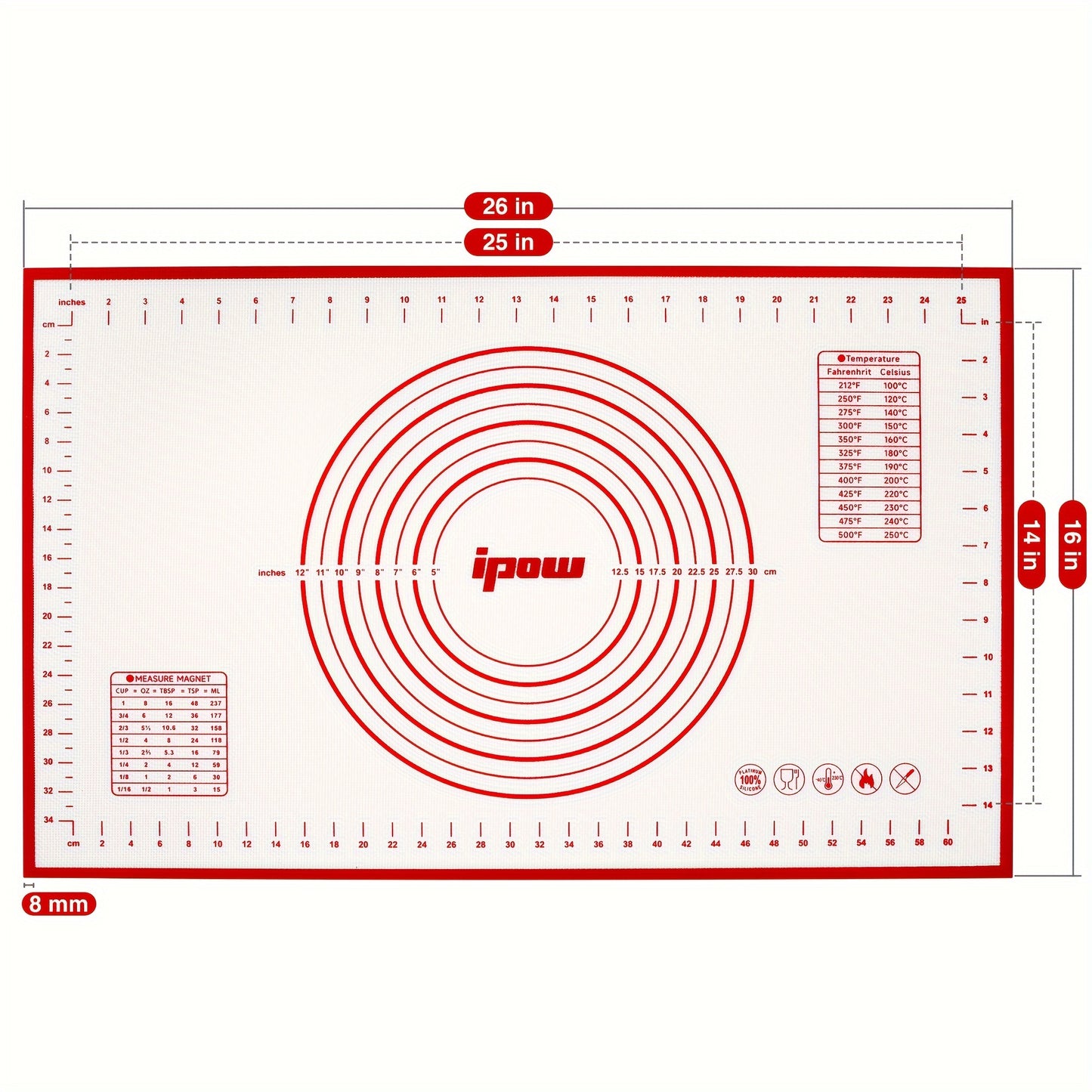 Silicone Kneading Mat Set with Tools