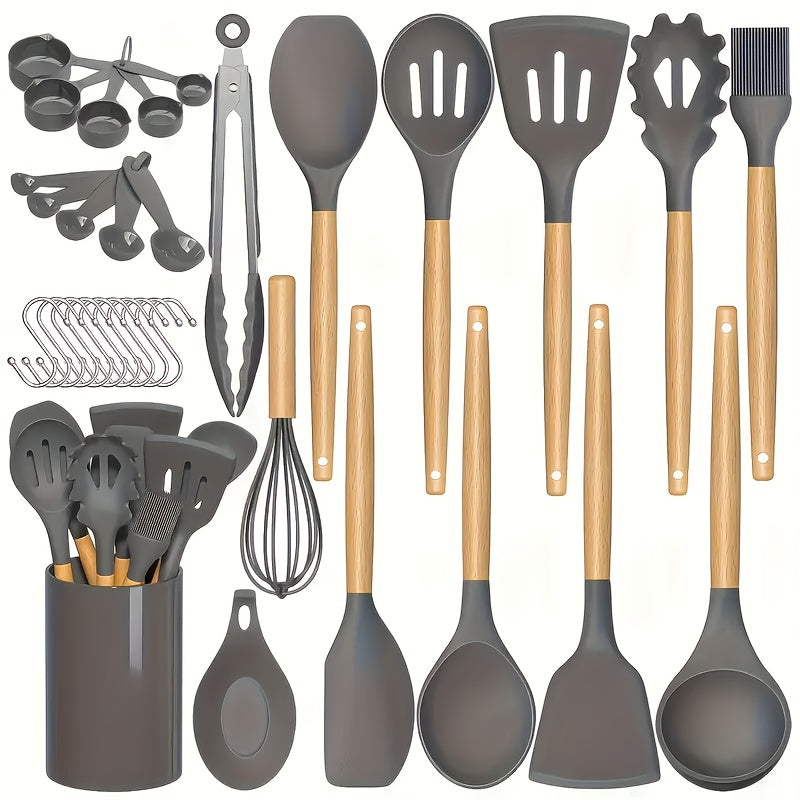 Silicone Kitchen Utensil Set 33 Pieces