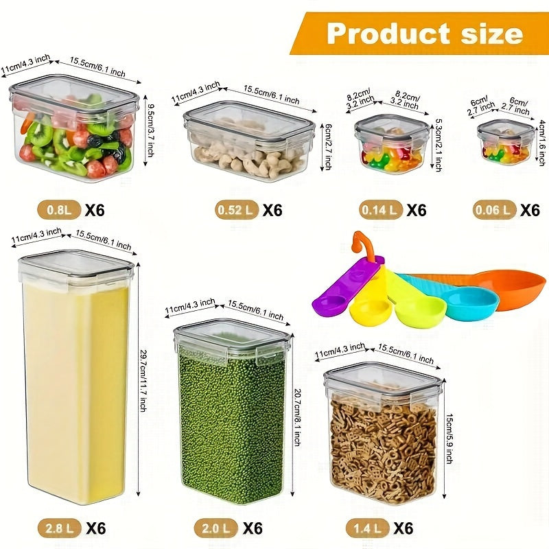 84 Pack Airtight Food Storage Containers Set BPA Free Leak Proof Stackable Kitchen Organizers with 42 Lids 42 Boxes Spoon Labels and Pen
