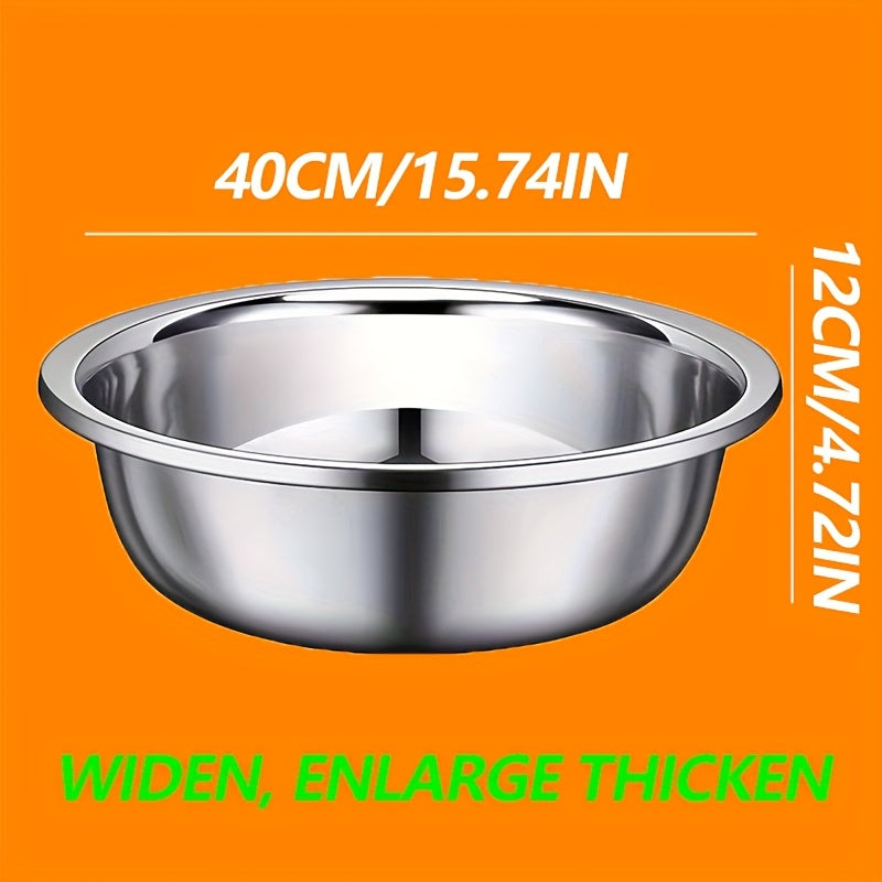 Stainless Steel Vegetable Washing Basin 16 Inch