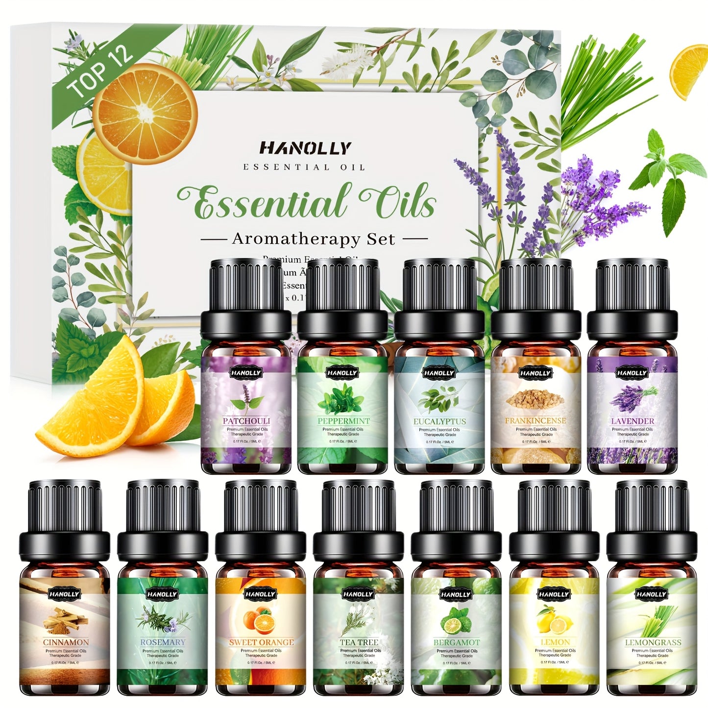 Essential Oils Aromatherapy Kit 12 Pieces 26 Pieces 32 Pieces 48 Pieces Essential Oils Set Aromatherapy Kit for Diffuser Humidifier Candle Making Best Valentines Day Gift