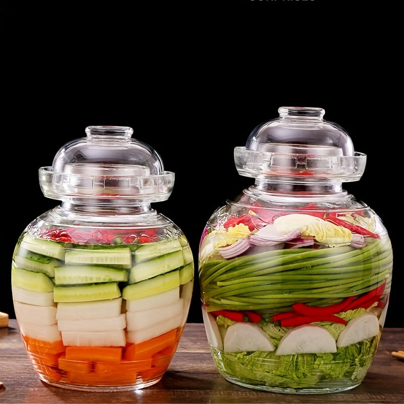 Traditional Glass Fermentation Jar with Water Seal