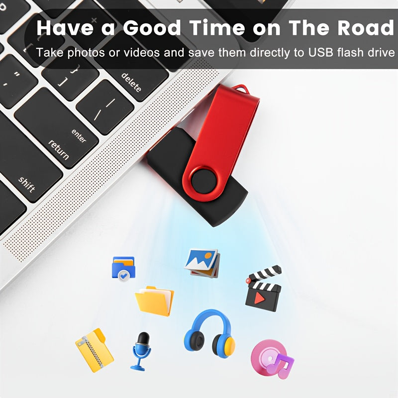 USB Flash Drive Set with USB-C Adapters