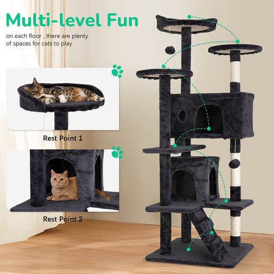 Large Multi-Level Cat Tree Activity Center