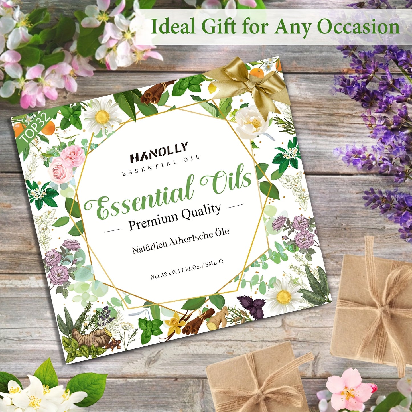 Essential Oils Aromatherapy Kit 12 Pieces 26 Pieces 32 Pieces 48 Pieces Essential Oils Set Aromatherapy Kit for Diffuser Humidifier Candle Making Best Valentines Day Gift