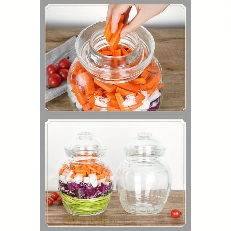 Traditional Glass Fermentation Jar with Water Seal