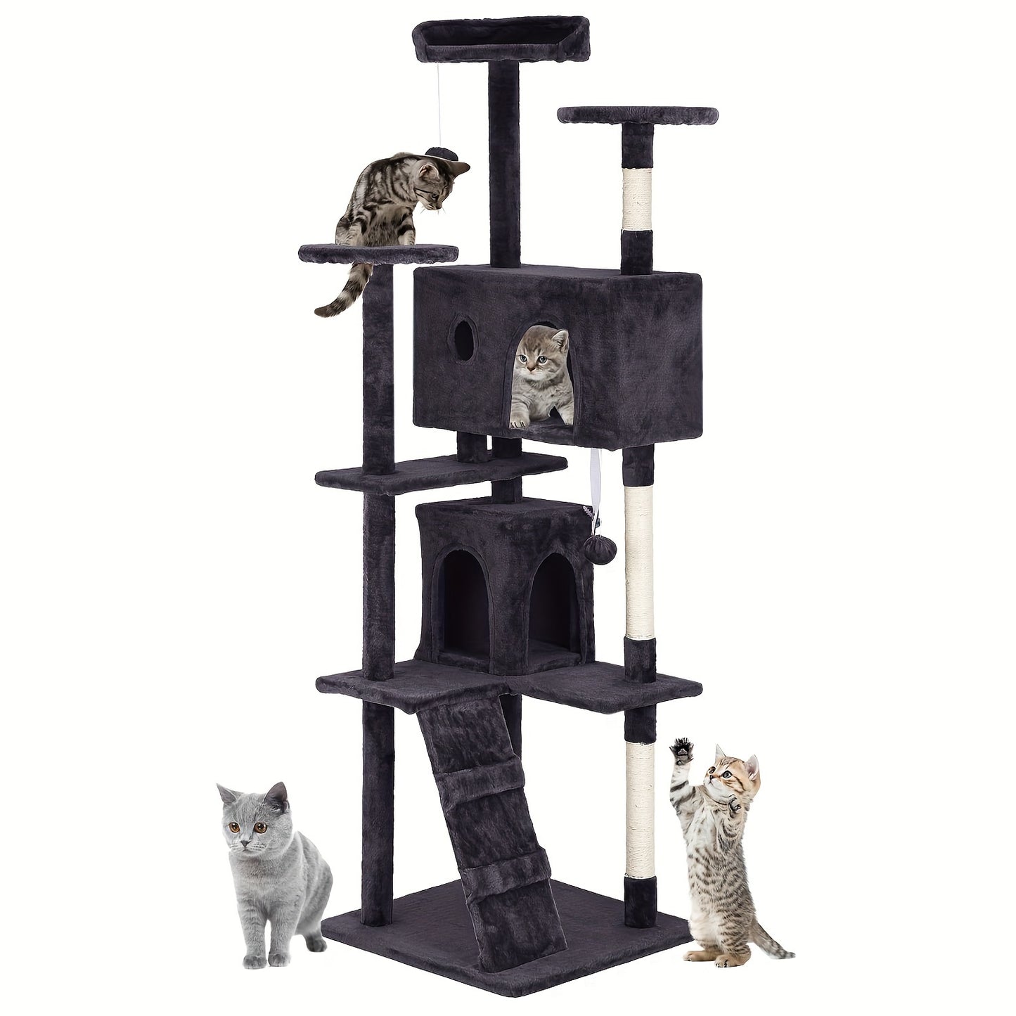 Large Multi-Level Cat Tree Activity Center