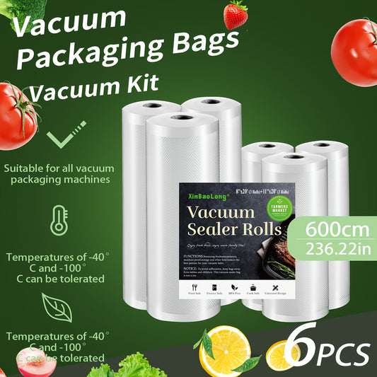 BPA-Free Vacuum Sealer Bags 6-Pack