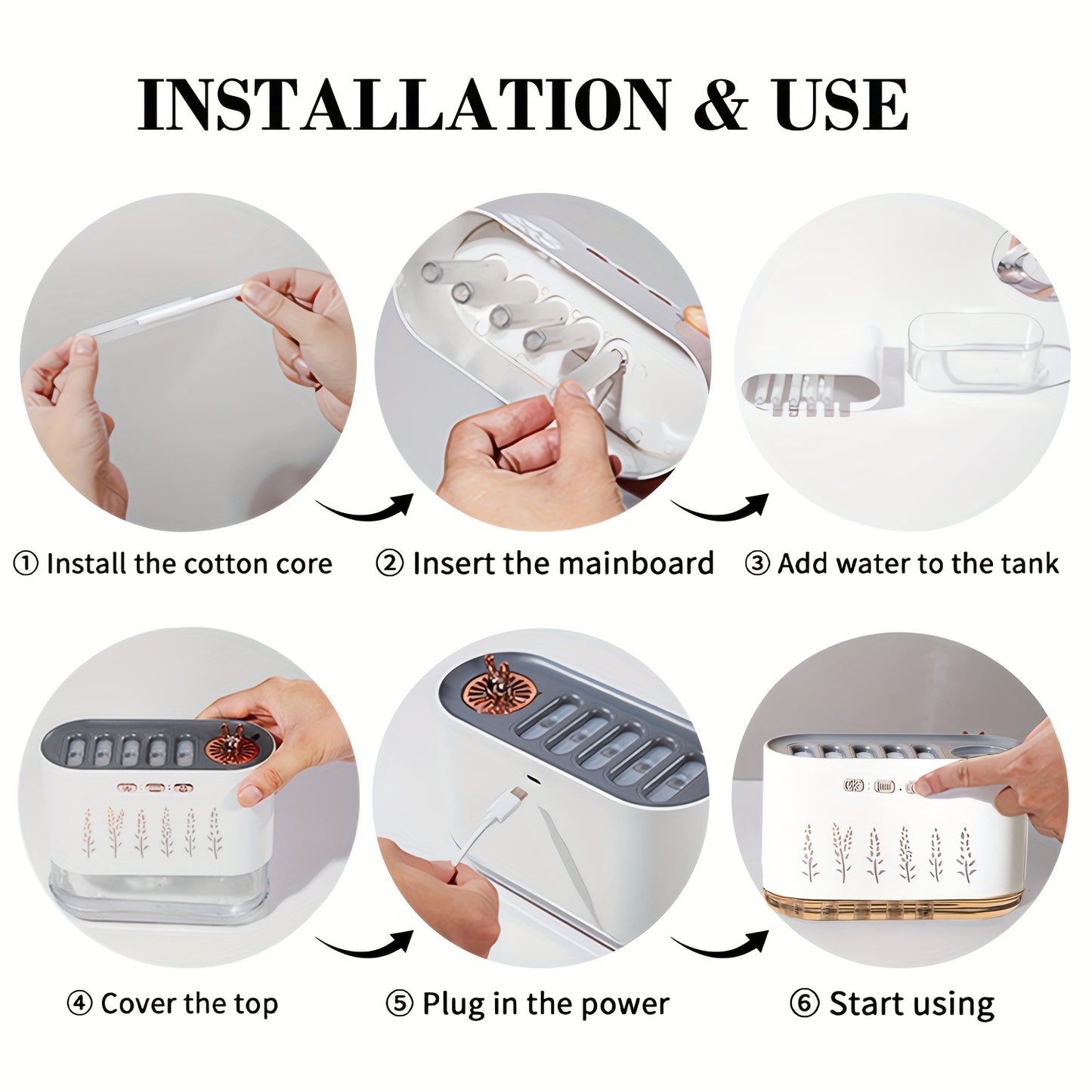 Portable Essential Oil Diffuser Humidifier