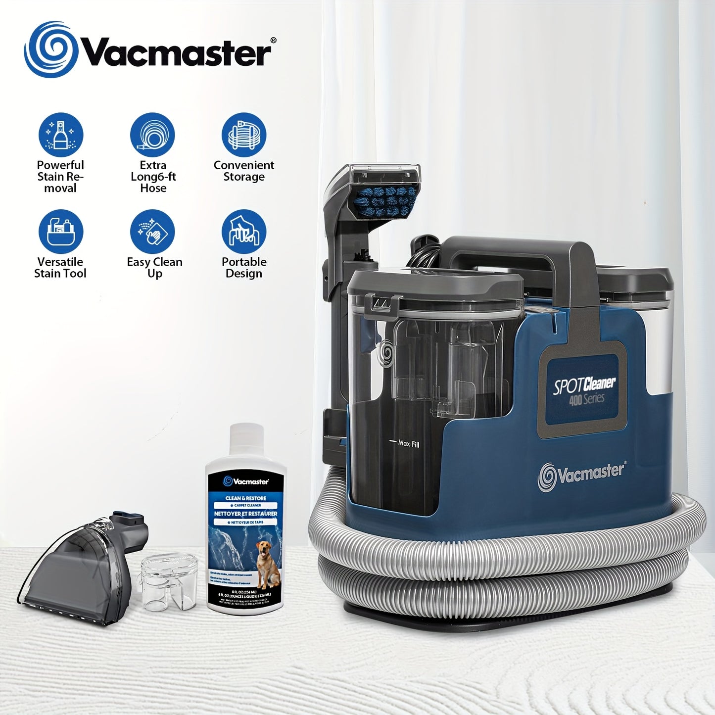Vacmaster Portable Carpet Spot Cleaner Machine