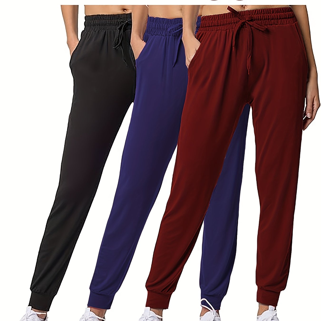 Ultra-Soft Joggers 3-Pack for Women