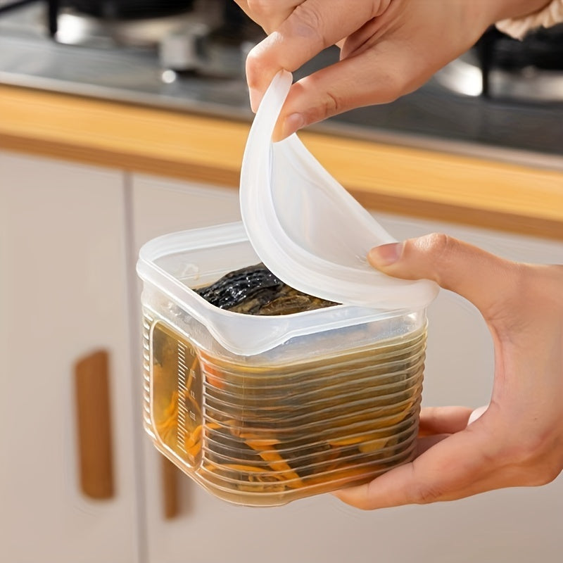 8pcs Transparent Food Storage Containers Set