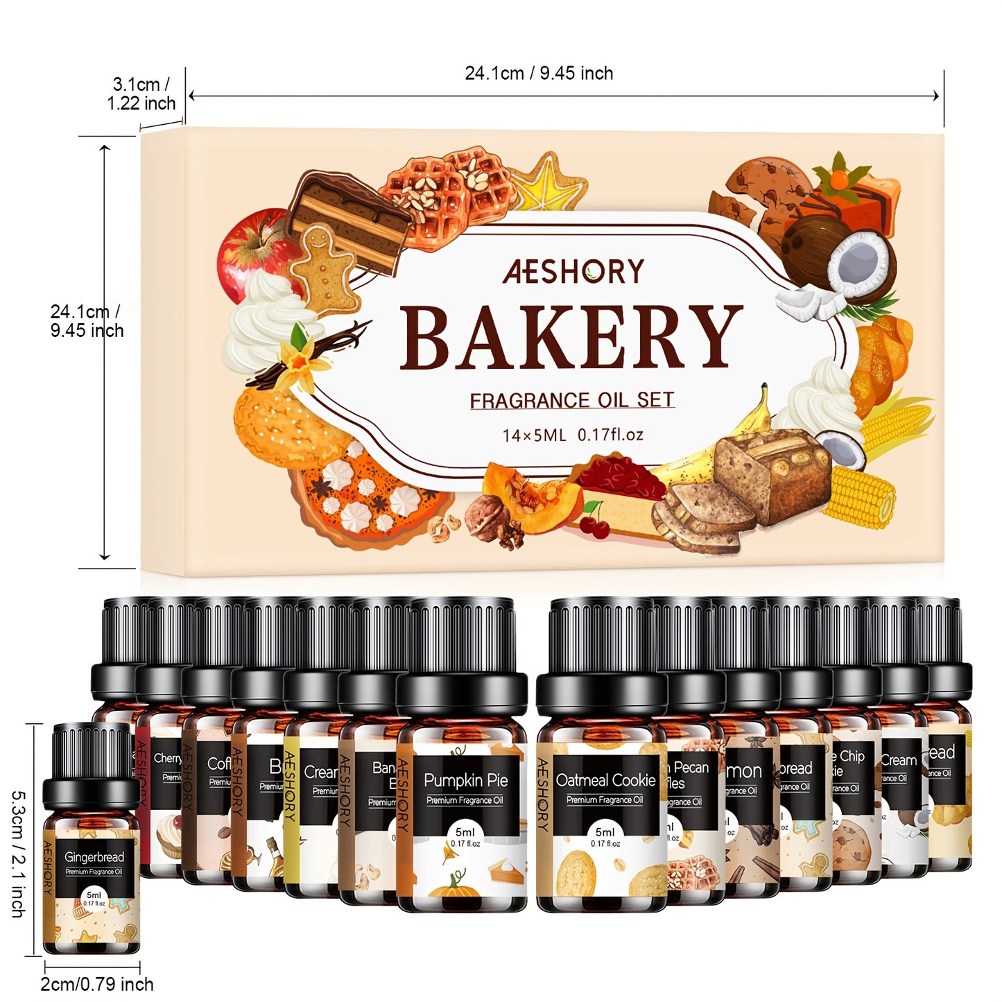 14 Piece Bakery Floral Essential Oils Set
