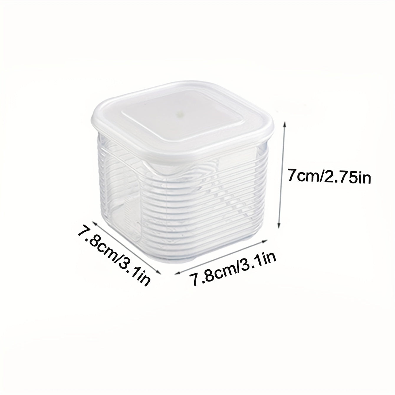 8pcs Transparent Food Storage Containers Set