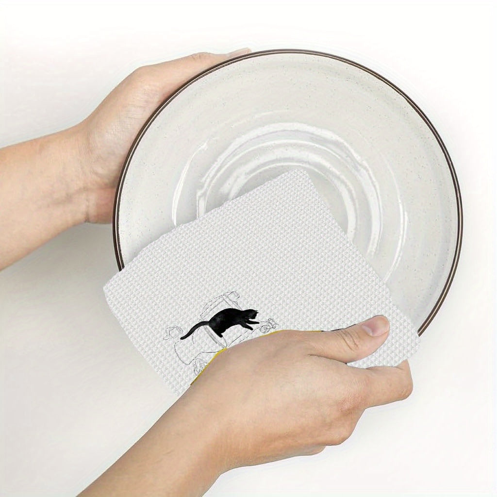 Funny Cat Bathroom Towels Gift Set