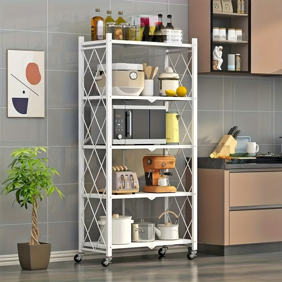 3 Tier Office Storage Rack With Wheeled Multi Layer Storage Shelves Mobile Floor Standing Multifunctional Miscellaneous Storage Rack Foldable File Rack Storage Supplies Standing Shelf