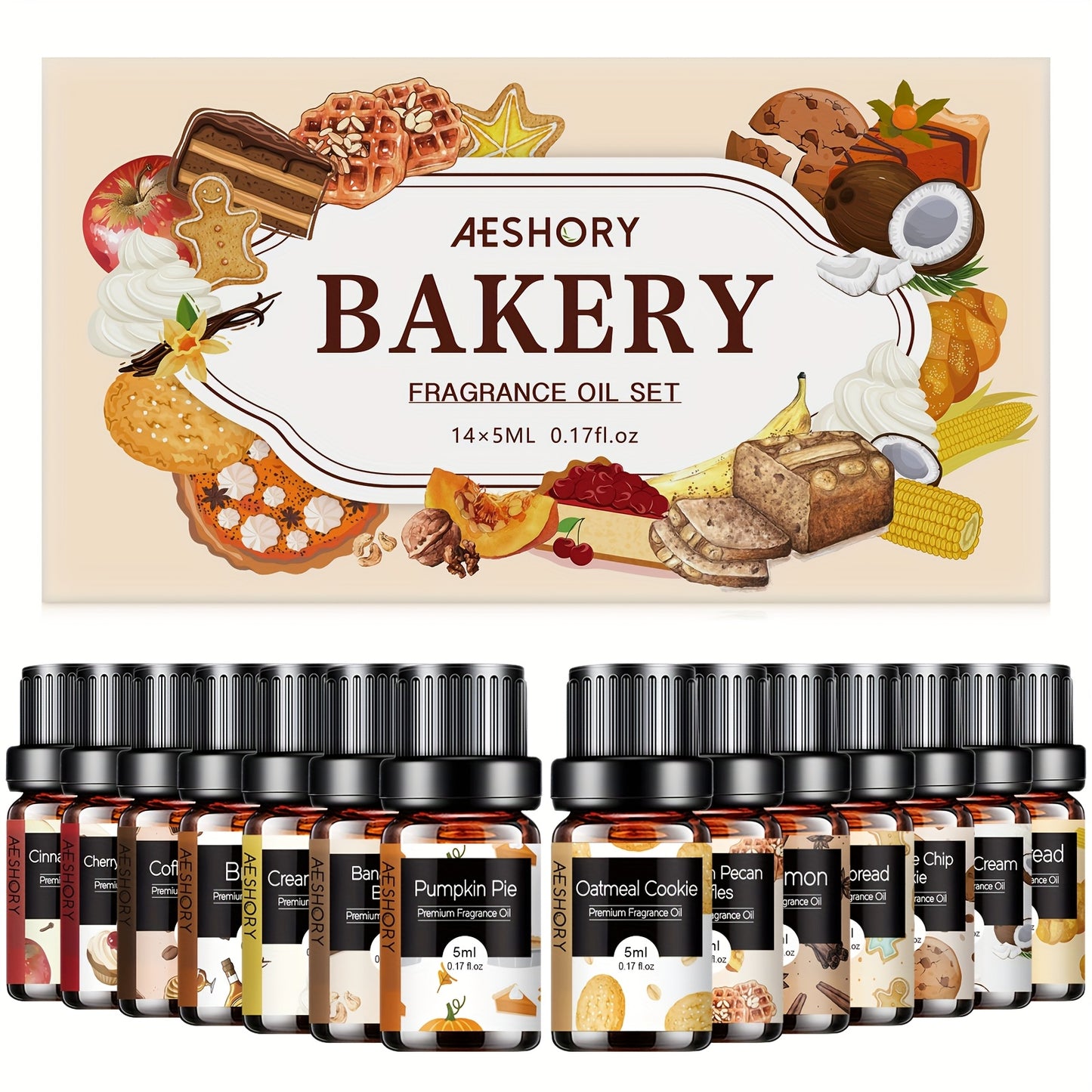 14 Piece Bakery Floral Essential Oils Set