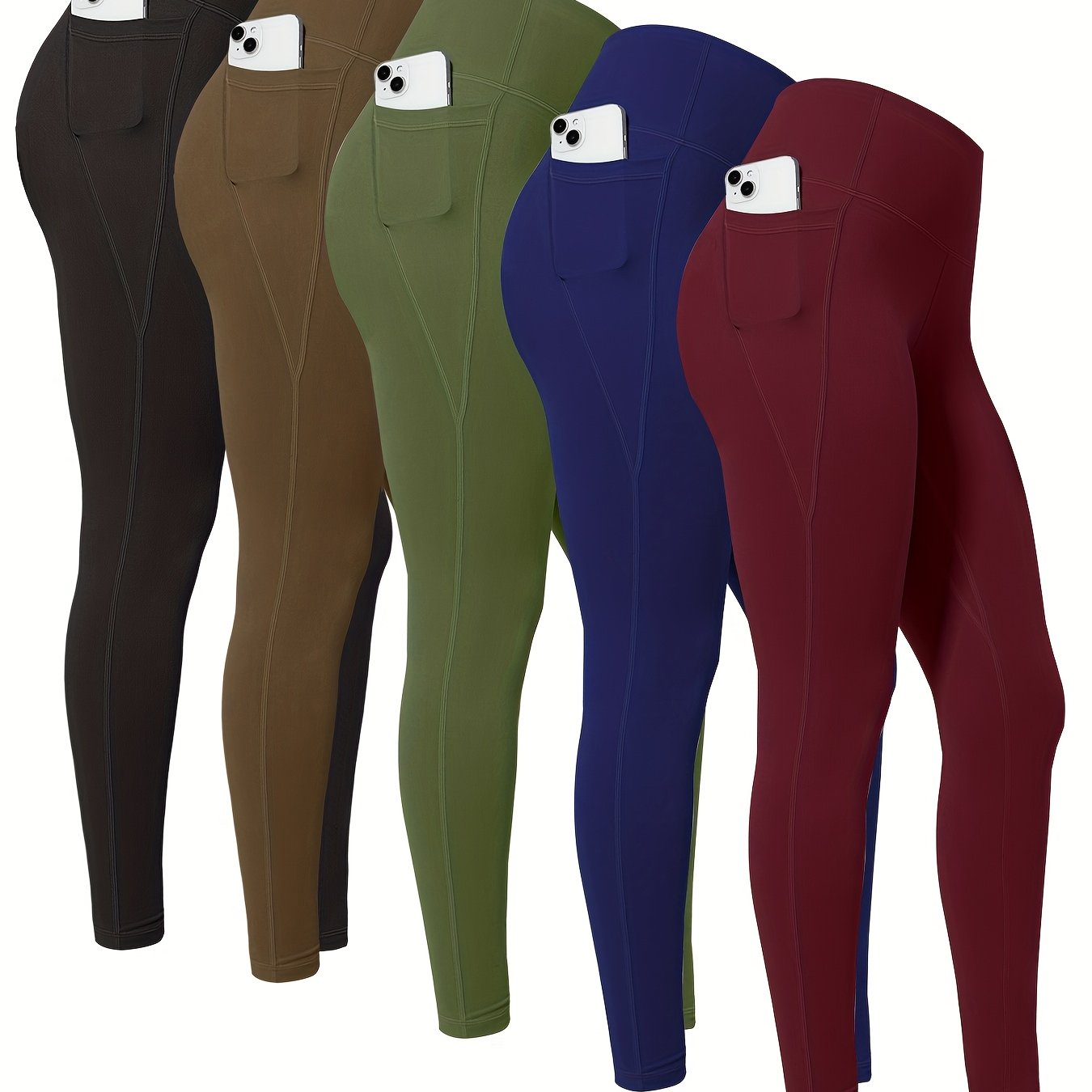 High Waist Yoga Leggings with Pockets