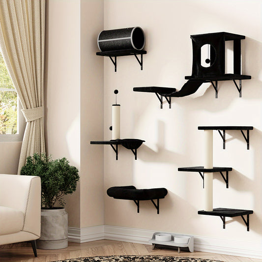 Luxury Wall Mounted Cat Furniture Set for Stylish Indoor Spaces