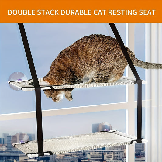 Double Layer Cat Window Hammock Bed
