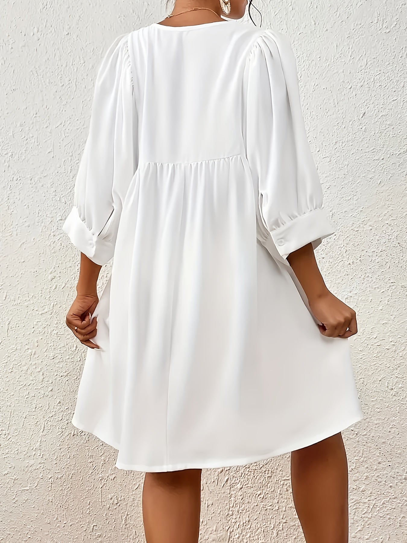 Fashionable Loose Lantern Sleeve Dress