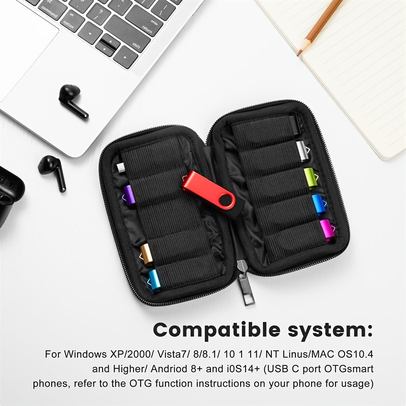 USB Flash Drive Set with USB-C Adapters