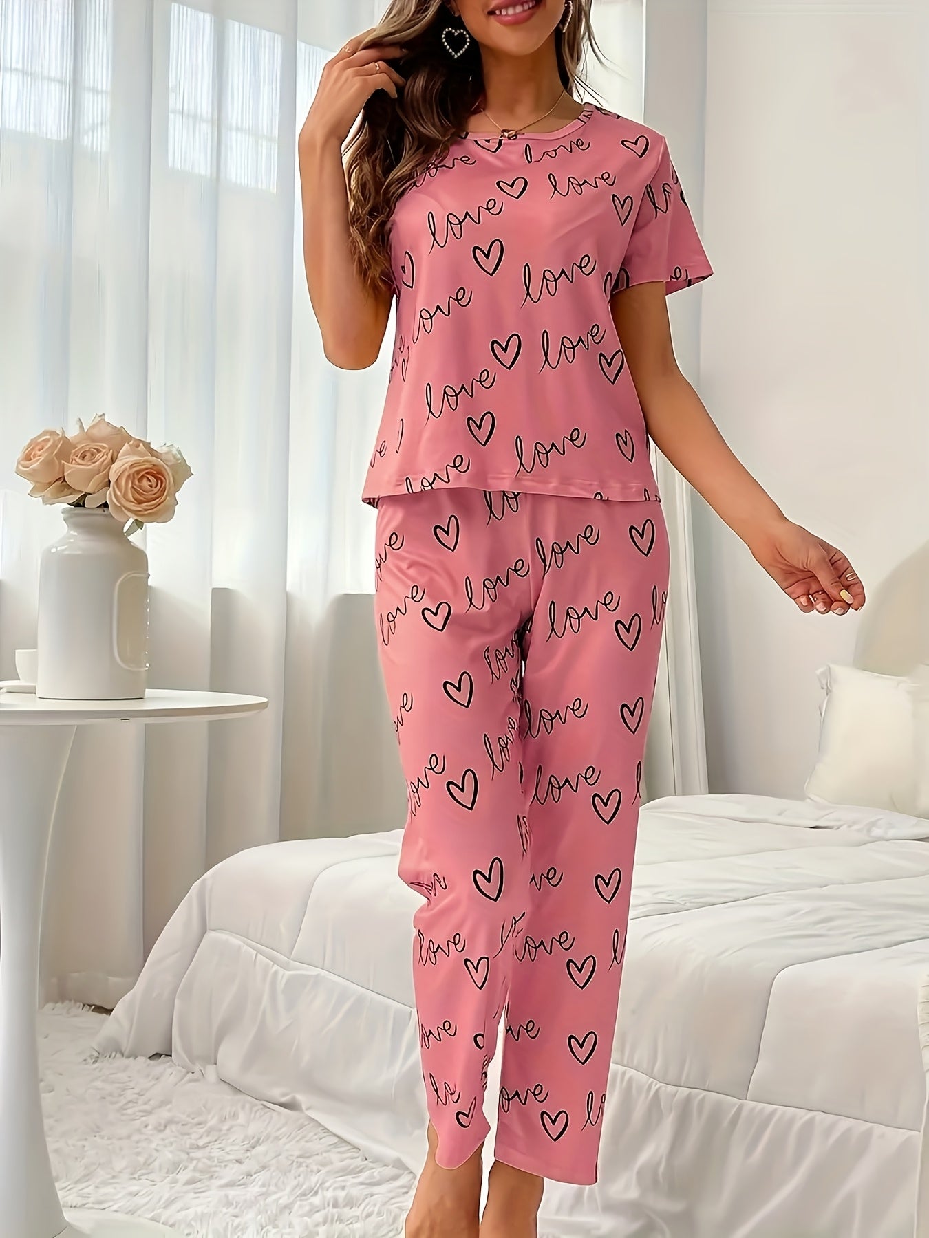 Casual Women's Pajama Set for Sleeping