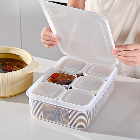 8pcs Transparent Food Storage Containers Set