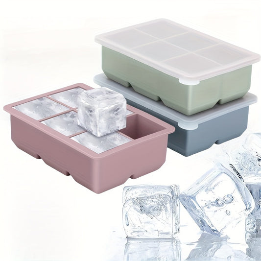 Silicone Ice Cube Tray Set With Lid