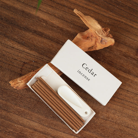 Natural Cedar Incense Sticks with Holder
