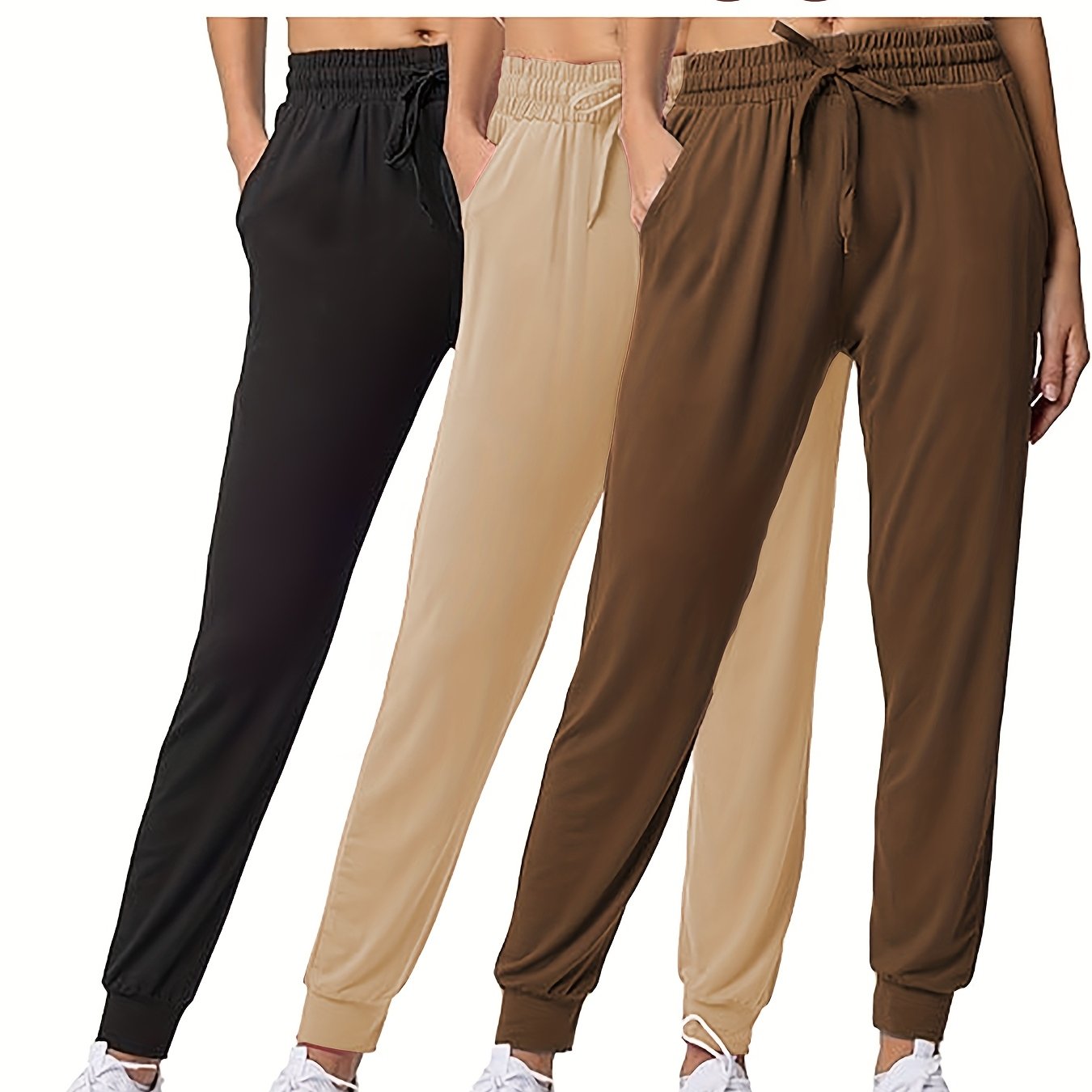 Ultra-Soft Joggers 3-Pack for Women