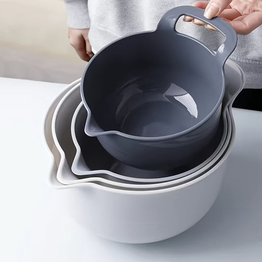 Nesting Plastic Mixing Bowls Set