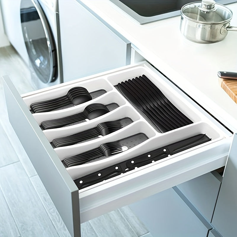 Black Modern Stainless Steel Silverware Set