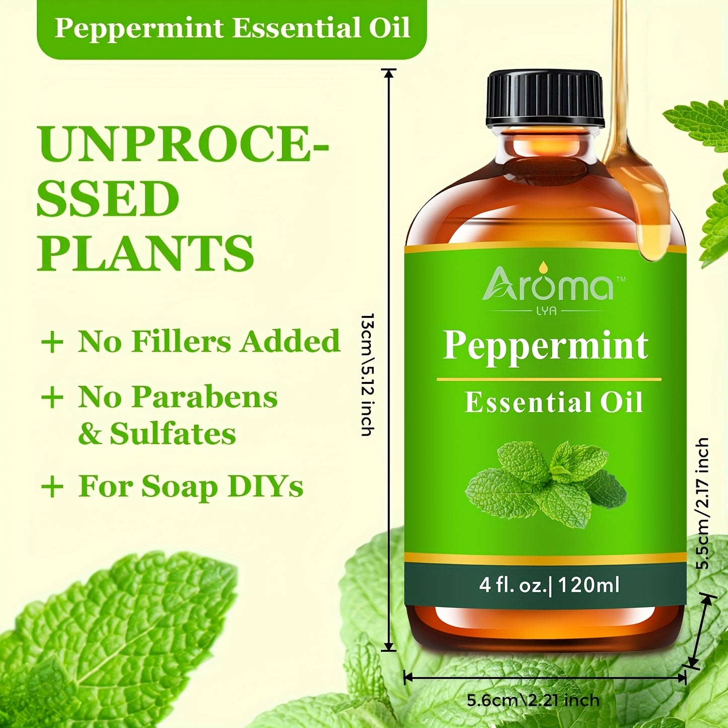 Natural Essential Oils Set for Home Aromatherapy