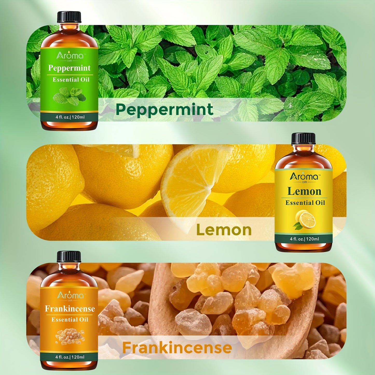 Natural Essential Oils Set for Home Aromatherapy
