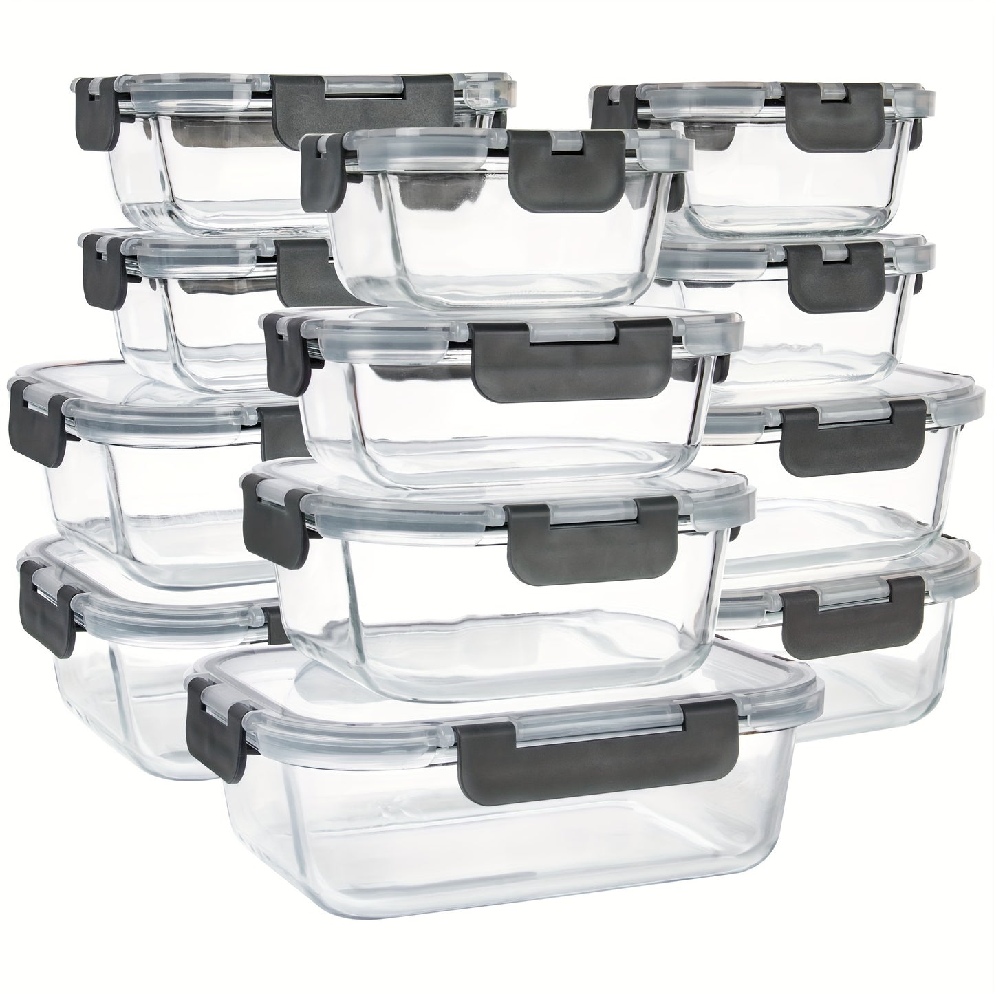 Borosilicate Glass Food Storage Containers Set