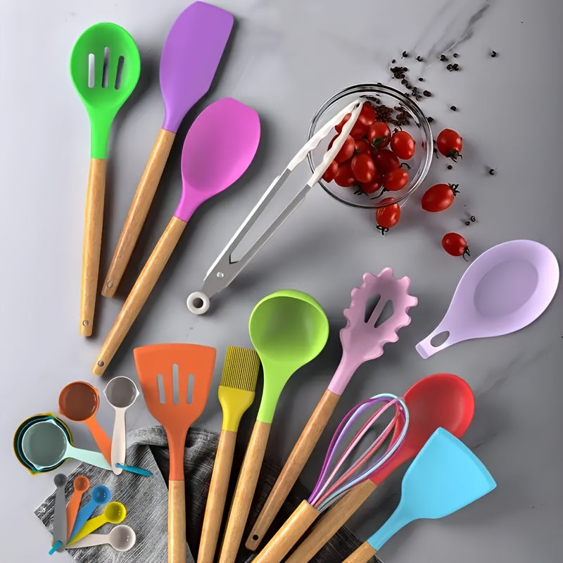 Silicone Kitchen Utensil Set 33 Pieces