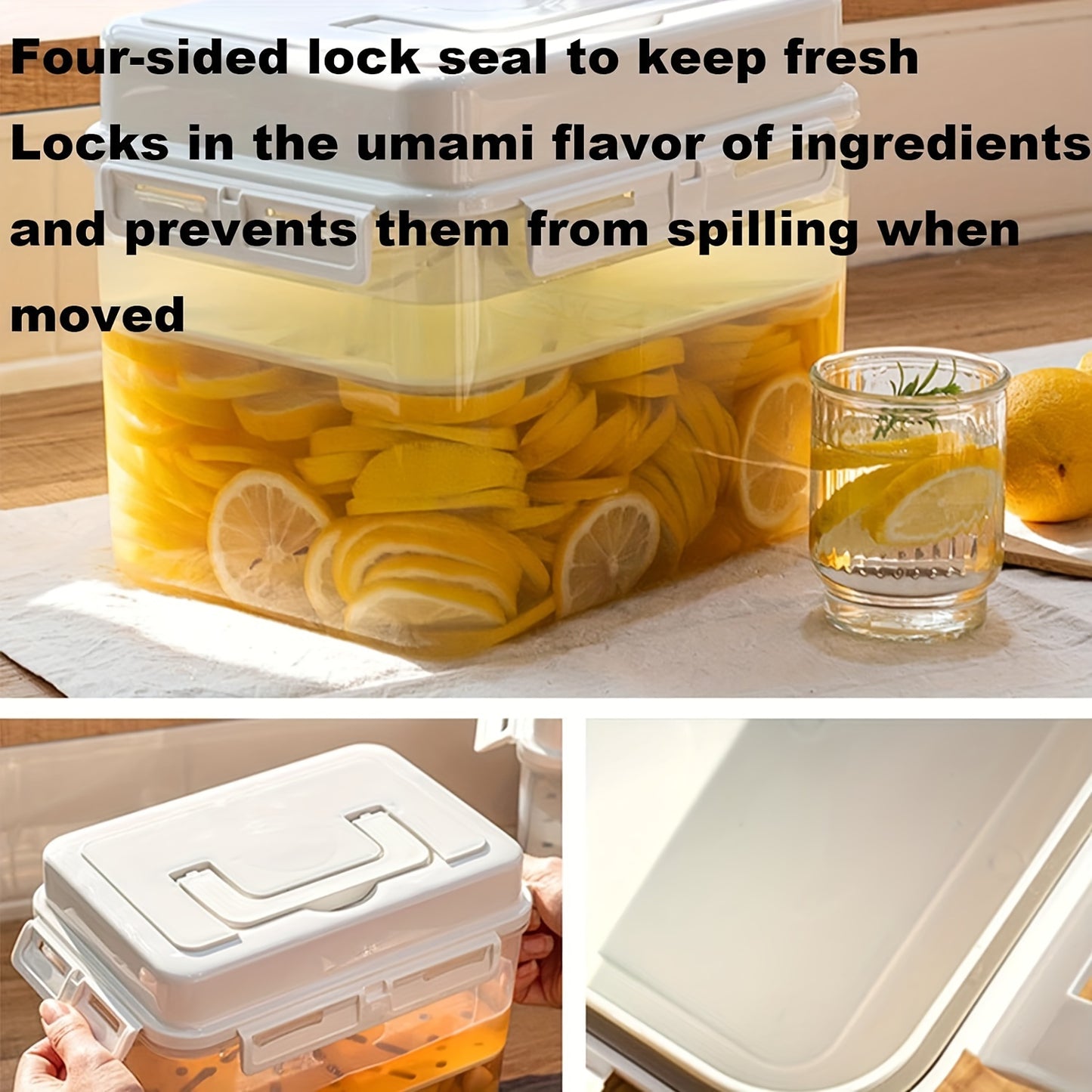 Large Kimchi Fermentation Container With Lid