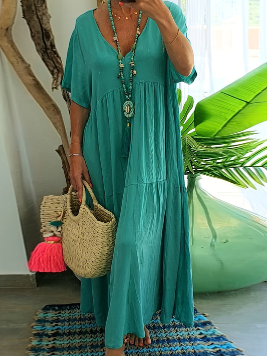 Plus Size Summer Maxi Dress for Women