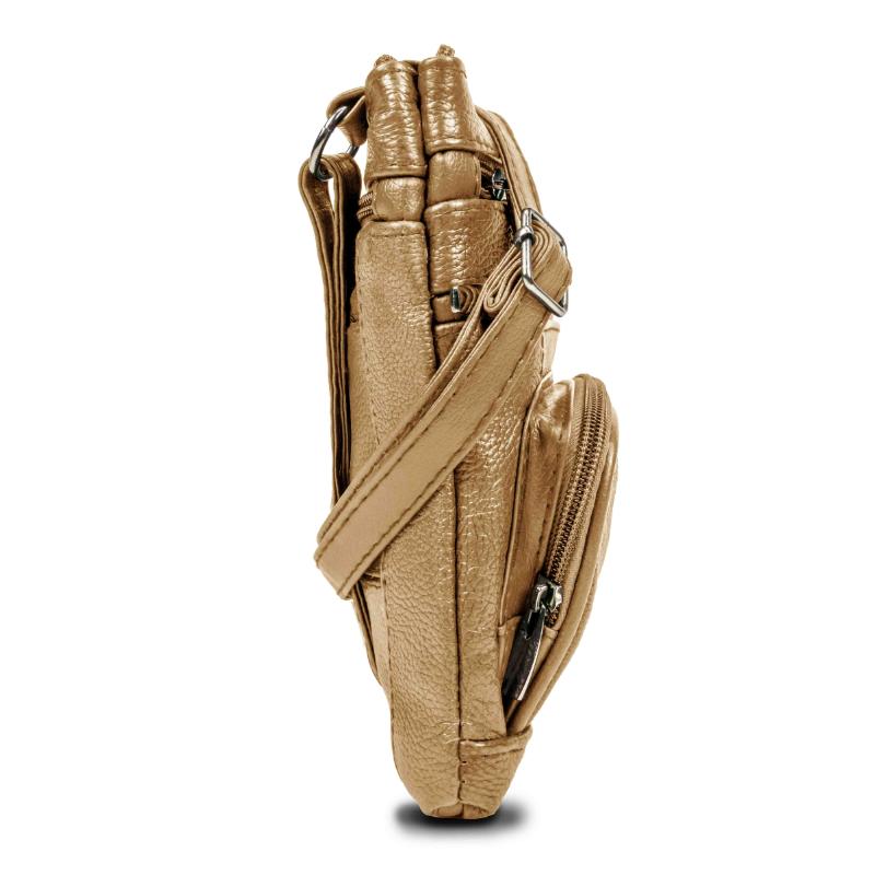 Genuine Leather Crossbody Handbag in Multiple Colors