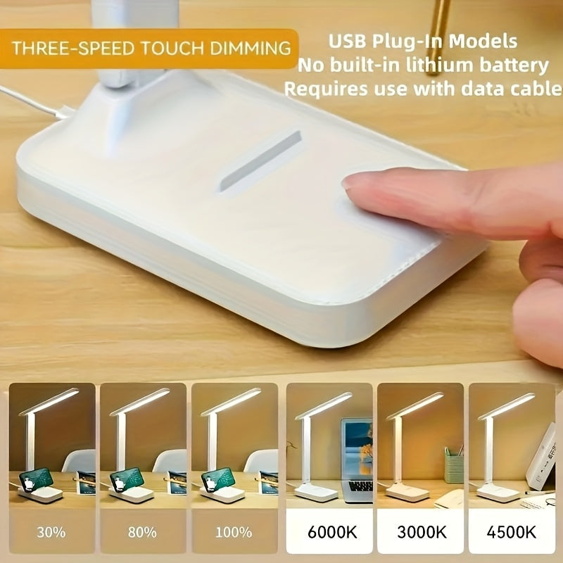Foldable Touch Control Desk Lamp with Charger