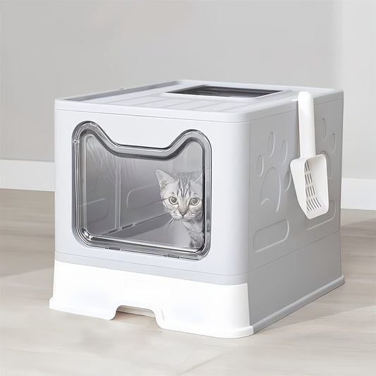 Odor-Control Cat Litter Box 22lbs Capacity