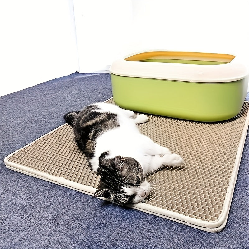 Large Honeycomb Cat Litter Mat Easy Clean
