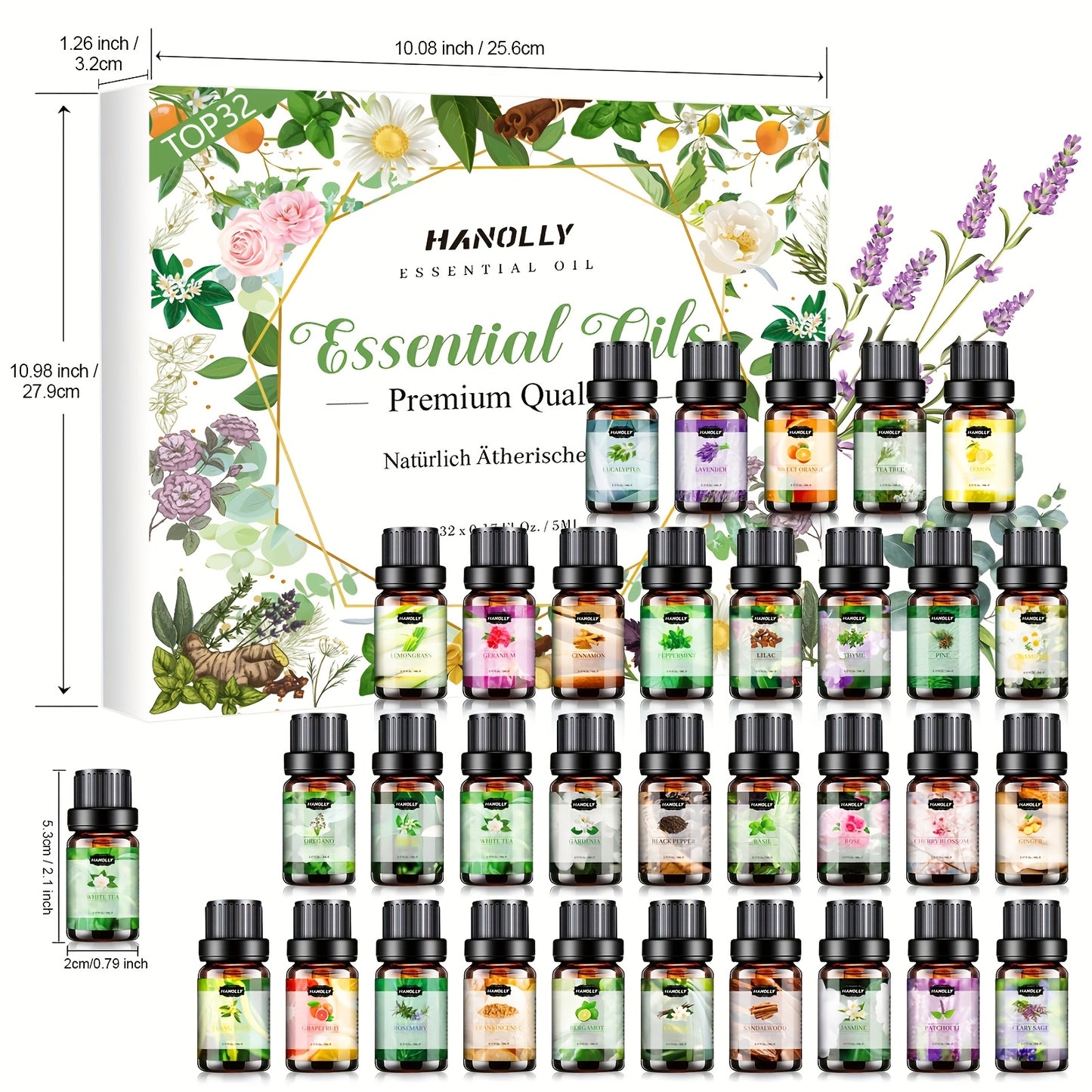 Essential Oils Aromatherapy Kit 12 Pieces 26 Pieces 32 Pieces 48 Pieces Essential Oils Set Aromatherapy Kit for Diffuser Humidifier Candle Making Best Valentines Day Gift